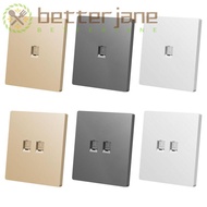 BETTER-JANE Wall RJ45 Socket Cable Interface Outlet 86 Type Wall Switch CAT6  Socket Panel Internet 