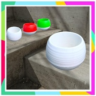 Pot Bunga Plastik Unik Pot Bola Pot Plastik Putih size 25 pot Bola Sul