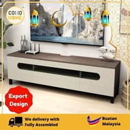 6ft TV Cabinet (A684) fit for LED TV up to 80 inch | Melamine Laminated Board | Delivery with Fully Assembled