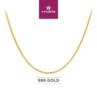HABIB 999/24K Yellow Gold Necklace WWGC1191123