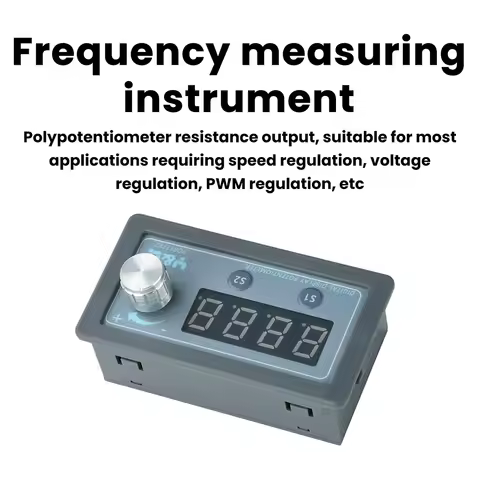 4-Digit Digital Display Potentiometer Frequency Meter Adjustable Resistor PLC Inverter With LED Scre