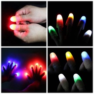Blowing ZHI 2Pcs Magic Super Bright Light Up Thumbs Fingers Trick Appearing Light Close Up