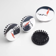 68mm Silver Corvette Hub Cap 4pcs Wheel Center Cap For Chevrolet Corvette Car Styling Chevrolet Stic