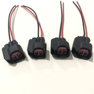 4pcs Fuel Injector Connector Wiring Plugs Clips EV6 EV14 Fuel Injectors USCAR Connector Pigtail Cut 