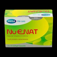 MEGA NU ENAT NATURAL VITAMIN E 400 ISI 30 TERMURAH