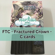 Grand Archive TCG- GATCG- Fractured Crown- FTC C- C Cards