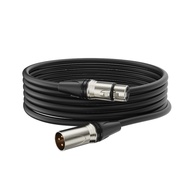 實體店鋪/SF +20 DB XLR Cables, 2m Mic Cable, XLR Male to XLR Female Mic Cable with 48V PHANTOM POWER Dyn