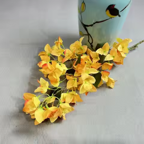 10pcs Artificial Bougainvillea Flower Silk Bougainvillea Tree Branch