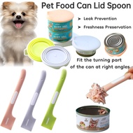 Pet Food Can Lid Spoon Cat Can Lid Pet Canning Sealed Cat Food Preservation Lid Silicone Seal Lid