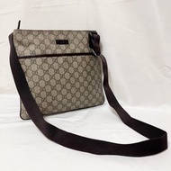 正品 GUCCI 古馳 肩背包 GG Supreme 帆布 米色 棕色 日本直送