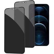 ฟิล์มกระจก เต็มจอกันมองกันเสือก  สำหรับ iPhone PVT รุ่น 15/14 Pro Max 13 Pro Max 12 SE 2020 6 6S 7 8 Plus X XR XS 11