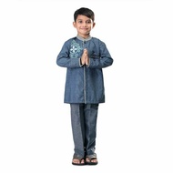 baju Koko Setelan Kurta Anak Laki-Laki Muslim