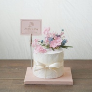 【永生花 DIY材料包】生日蛋糕名片夾座 / 母親節蛋糕