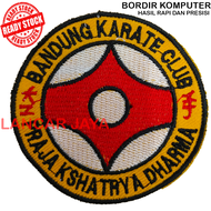LOGO BKC BANDUNG KARATE CLUB BORDIR