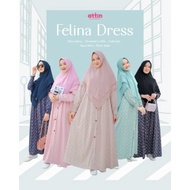 Felina dress by Attin Original/Gamis cantik/gamis mewah/gamis hari