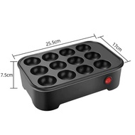 【Shop with Confidence】 Electric Takoyaki Maker Egg Omelette Cooker Crepe Pancake Fried Steak Frying 