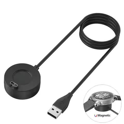 Charger For Garmin Vivoactive 3 4 4S/Fenix 5 5S 5X 6 S 6X/Venu 2 2S Sq Magnetic Charger For Forerunn
