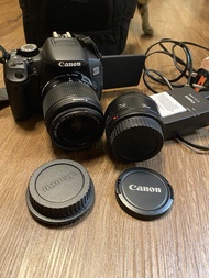 只用過數次， Canon 650D ，有兩個鏡頭 有袋