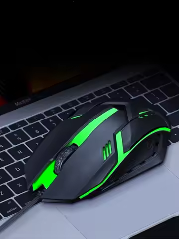 USB Wired Mouse Colorful LED Gaming Mouse 1200 DPI Wired Mice Optical Wired Gamer Mouse for Desktop 