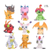 (msia ready stock) 9pcs digimon figure Agumon Gabumon kwu3