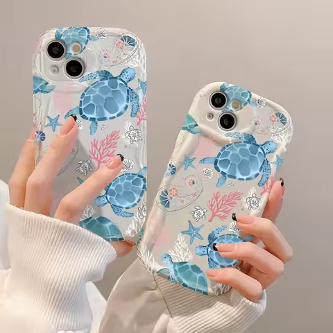 For Realme 14 5G 13 Pro Plus 14X 13 12 11 10 9 8 8i 9i C75 C65 C63 C55 C53 Phone Case Ocean Turtle P