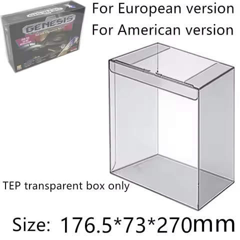 Transparent Box Protector For SEGA Genesis Mini/MDMINI Collect Boxes TEP Storage Game Shell Clear Di