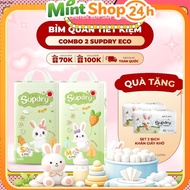 COMBO of 2 Supdry Eco Diapers/Pants, SAP Aqualock Technology, Super Absorbent, Spill-Proof, Comforta