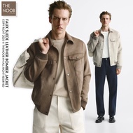 Suede Bomber Turn-down Collar - 2025AK202 - 2025AK203