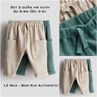 Set 2 quần bé trai HM CHINA auth sz từ 9-12m đến 3-4y (ĐỌC KĨ LƯU Ý Ạ)