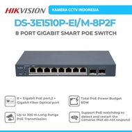 HIKVISION DS-3E1510P-EI/M-8P2F 8 PORT GIGABIT SMART POE SWITCH 80W + 2 SFP LONG RANGE UP TO 300M