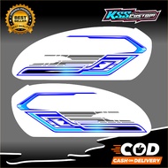 CB 100 CB 125 tank striping - CB 100 CB 125 tank stickers, custom variations - CB striping