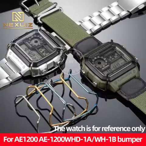 For Casio AE1200 AE-1200WHD-1A AE1300 Protective Bumper Modification High-Grade Steel Bumper Accesso