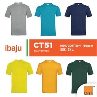 OREN SPORT Unisex Baju Kosong Baju Cotton T-Shirt Lelaki Tshirt Cotton Plain Tshirt CT51 Group C X B