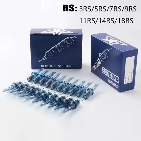 10pc Disposable Sterilized Tattoo Needle 3RS/5RS/7RS/9RS/11RS/14RS/18RS Permanent Makeup Cartridge N