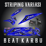 BEAT KARBU 2022 DASAR  BIRU 01/ STICKER VARIASI STRIPING BEAT KARBU