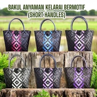 PRE (1F) BAKUL ANYAMAN SARAWAK ( XS, S(ii) , M(ii) XL SIZE) KELARAI BERMOTIF #MATAPUNAK PENAN BAG