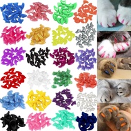 20 (18 colors) cat nail cap, cat claw cover cat nail cover with adhesive and applicator