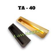 Minimalist Interior Drawer Cabinet Pull Handle TA-40 Gold Black Mirror