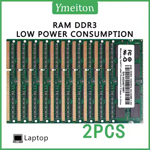 Ymeiton DDR3 Memory 2 PCS Laptop Universal Memory Card DDR3 1333MHz 1600MHz 4GB 8GB SO-DIMM RAM 204-