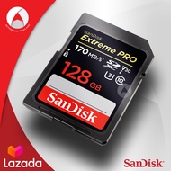Sandisk SD Card รุ่นใหม่ Extreme Pro 128gb SDXC Speed อ่าน170mb/s  เขียน 90mb/s (SDSDXXY_128G_GN4IN) Memory เมมโมรี่การ์ด เอสดี แซนดิส สำหรับ กล้องถ่ายรูป ถ่ายภาพ DSLR Mirrorles มิลเล