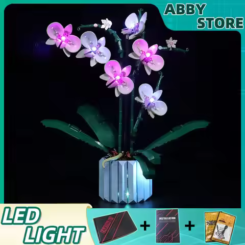 DIY LED Light Kit For LEGO Flower 10311 Orchid Building Block Set (Only LED Light,Without Blocks Mod