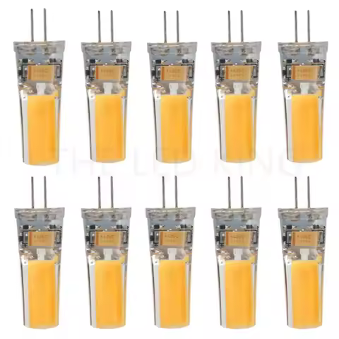 10PCS G4 LED Lamp AC12V COB LED Bulb 6W 9W DC/AC 12V 220V LED G4 COB Light Dimmable Chandelier Light