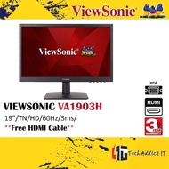 VIEWSONIC 19" VA1903-H VA1903H LED FLAT HD (1366x768 @ 60Hz) TN LCD MONITOR (5MS, VGA + HDMI INPUT, 