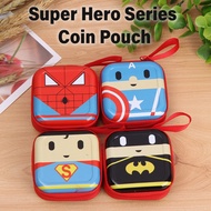 Christmas Gift Super Heroes Design Coin Pouch Mini Wallet Portable Waterproof Tin Cute Xmas Wallet Bag Purse