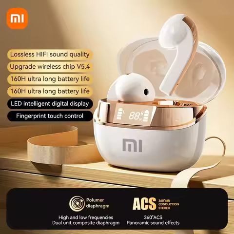 XIAOMI Q13 Bluetooth 5.3 Noise cancelling Gaming Sports Earphones with LED Digital Display and Micro
