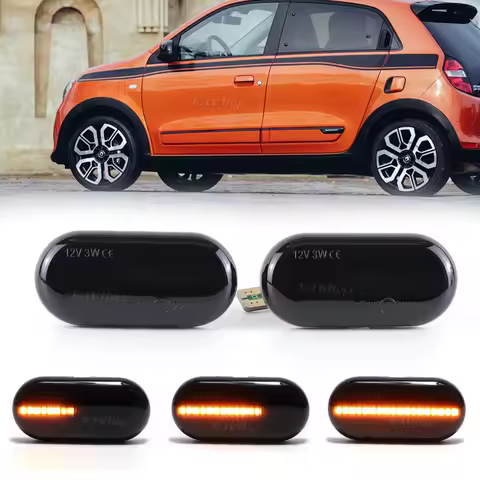Dynamic Flashing LED Side Marker Turn Signal Light For Renault Clio 1 2 MEGANE ESPACE TWINGO MASTER 