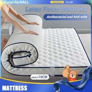 Funylife Latex Mattress Topper 10CM Thicker Queen/King/Single Size Rebound Tilam Ready Stock