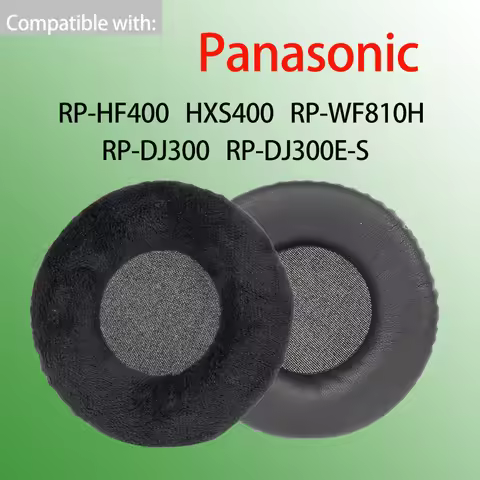 Velour Leather Foam Earpads for Panasonic RP-HF400 HXS400 DJ300 ES Headphones WF810H Ear Cushions Re