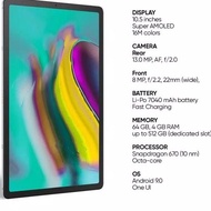 Samsung Galaxy Tab S5E Tablet 4-64GB