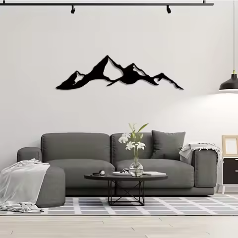 CIFBUY Denali Mountain Metal Wall Art Durable And Rust-free Wall Decor - Home Decor Wall Art Iron Ar
